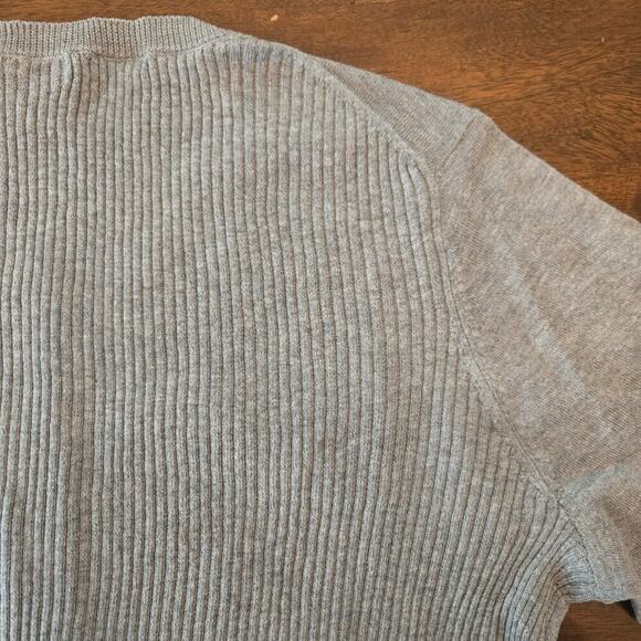 CAbi Women's Applique Cardigan Gray Black Size M - Picture 6 of 11